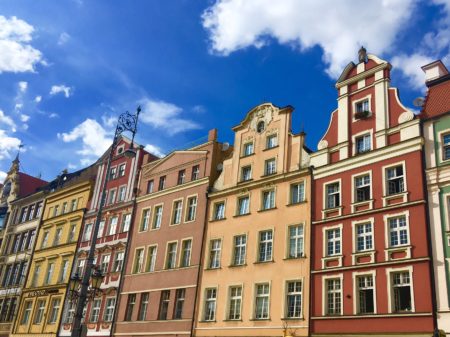 ポーランドの美しい街並み　ヴロツワフ旧市街